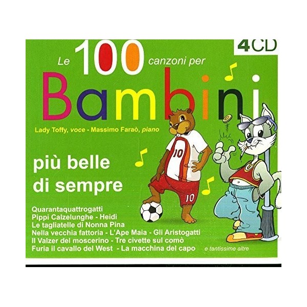 Cd Le 100 Canzoni Per Bambini Piu Belle Di Sempre Box 4 Cd Ebay